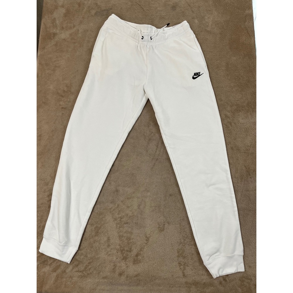Nike Sportswear Essentials Fleece Jogger Pants Women's M White BV4085 New